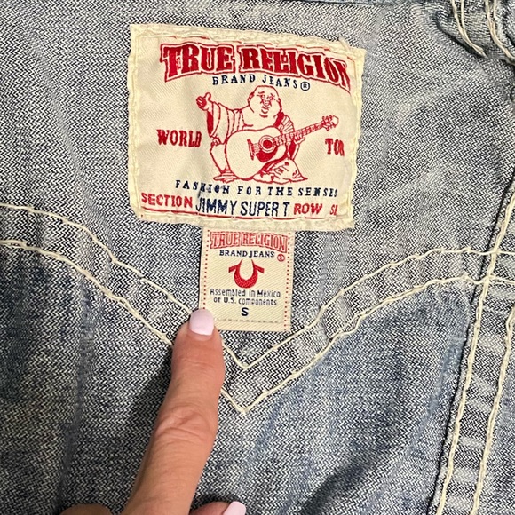 True Religion Jimmy Super T Denim Jacket Size S - Picture 7 of 7